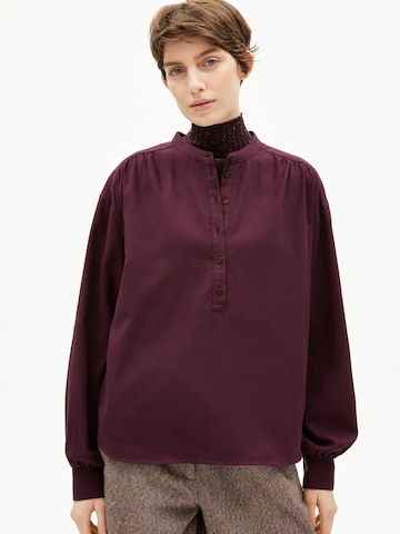 ARMEDANGELS Blouse in Rood: voorkant