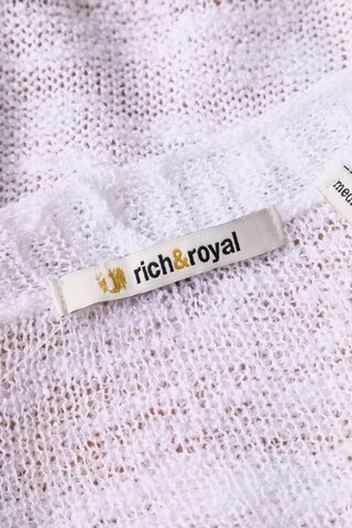 Rich & Royal Strickjacke M in Weiß
