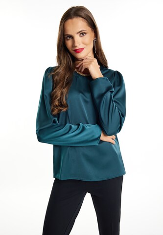 faina Blouse in Blue: front