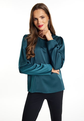 faina Bluse in Blau: predná strana