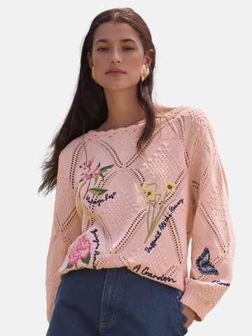 love & roses Pullover i pink: forside