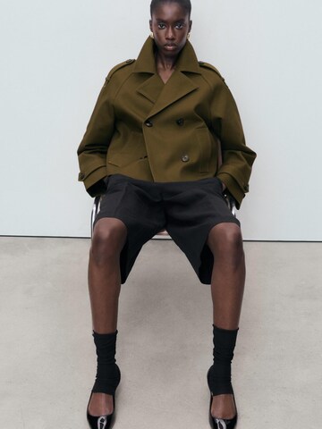 MANGO Between-seasons coat 'HABANA' in Green