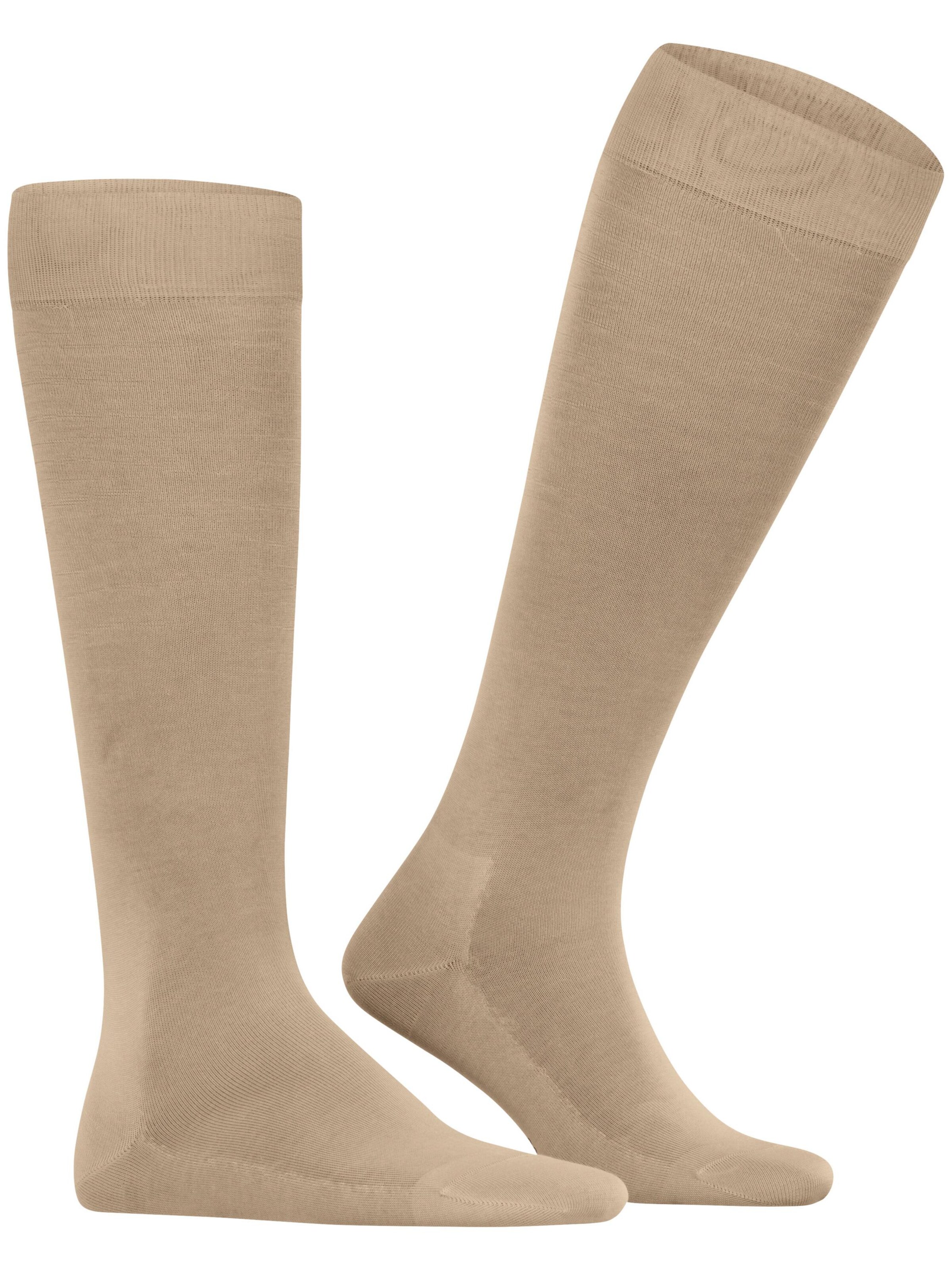 FALKE Knee High Socks 'Tiago' in Brown