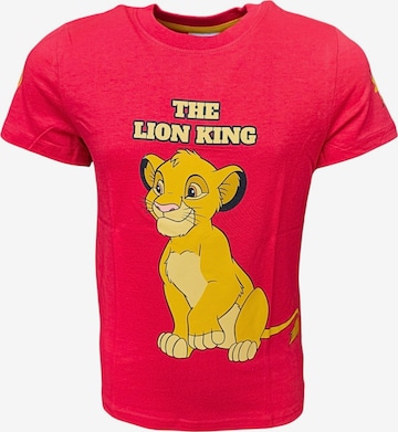 Disney König der Löwen Shirt 'Disney König der Löwen T-Shirt' in Rot: Vorderseite