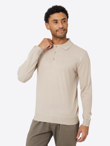 T-Shirt BRAVE SOUL en beige : devant