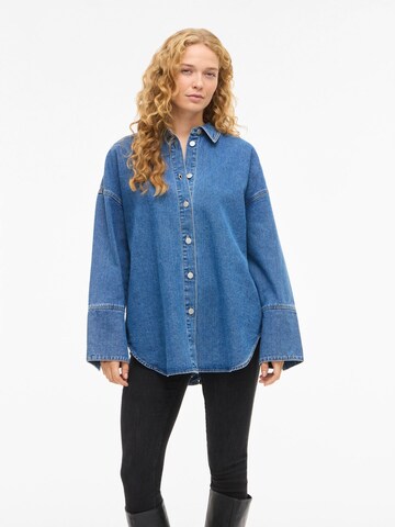 VILA Blouse in Blue: front