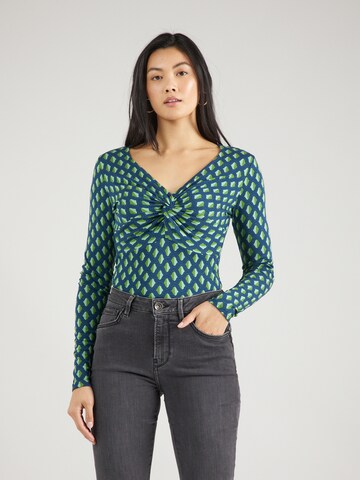 Blutsgeschwister - Camisa 'Hot Knot' em verde: frente