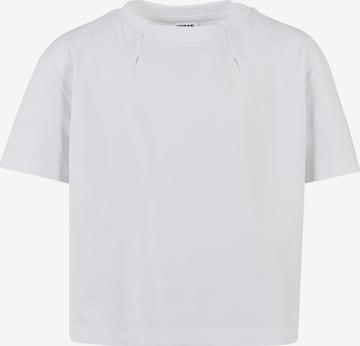 Urban Classics Shirt 'Pleat' in Wit: voorkant