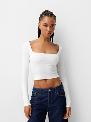 Bershka Majica | črna barva