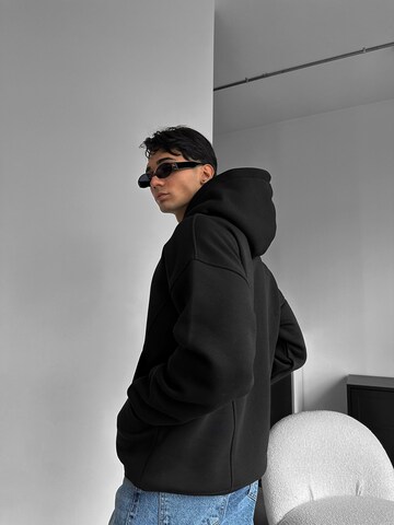 Sweat-shirt 'Oversize Get Money Hoodie - Black' Kleidermafia en noir