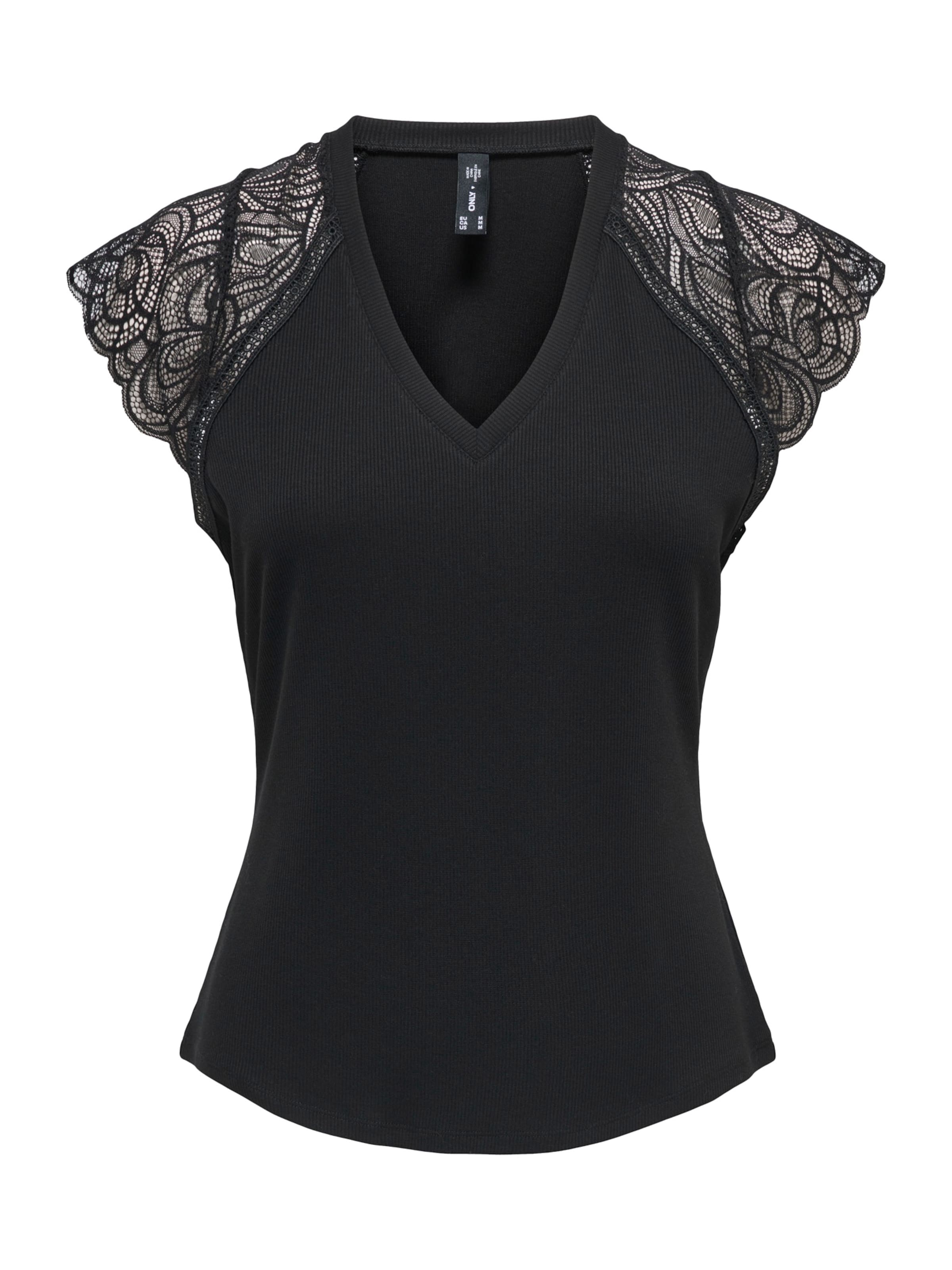 ONLY - Top 'ONLEASY' em preto: frente