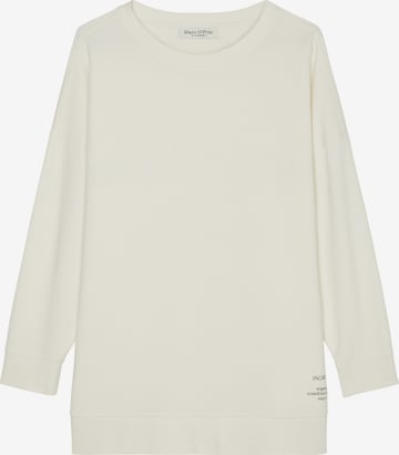 Sweat-shirt Marc O'Polo en beige : devant