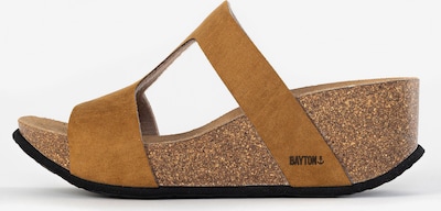 Bayton Pantoletter 'Hecate' i camel, Produktvisning