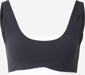 Abercrombie & FitchBustier Sportski grudnjak - crna boja: prednji dio