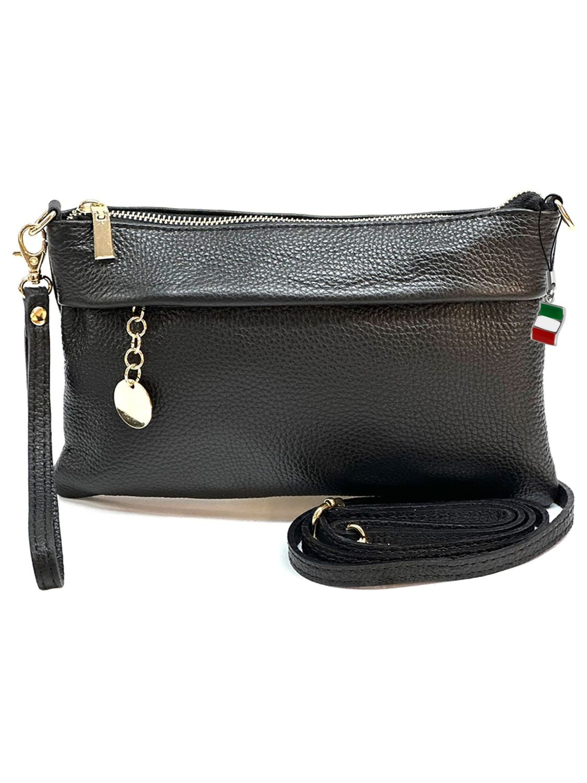 Florence Clutch in Black: front