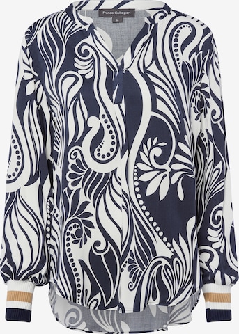 Franco Callegari Bluse in Blau: Vorderseite