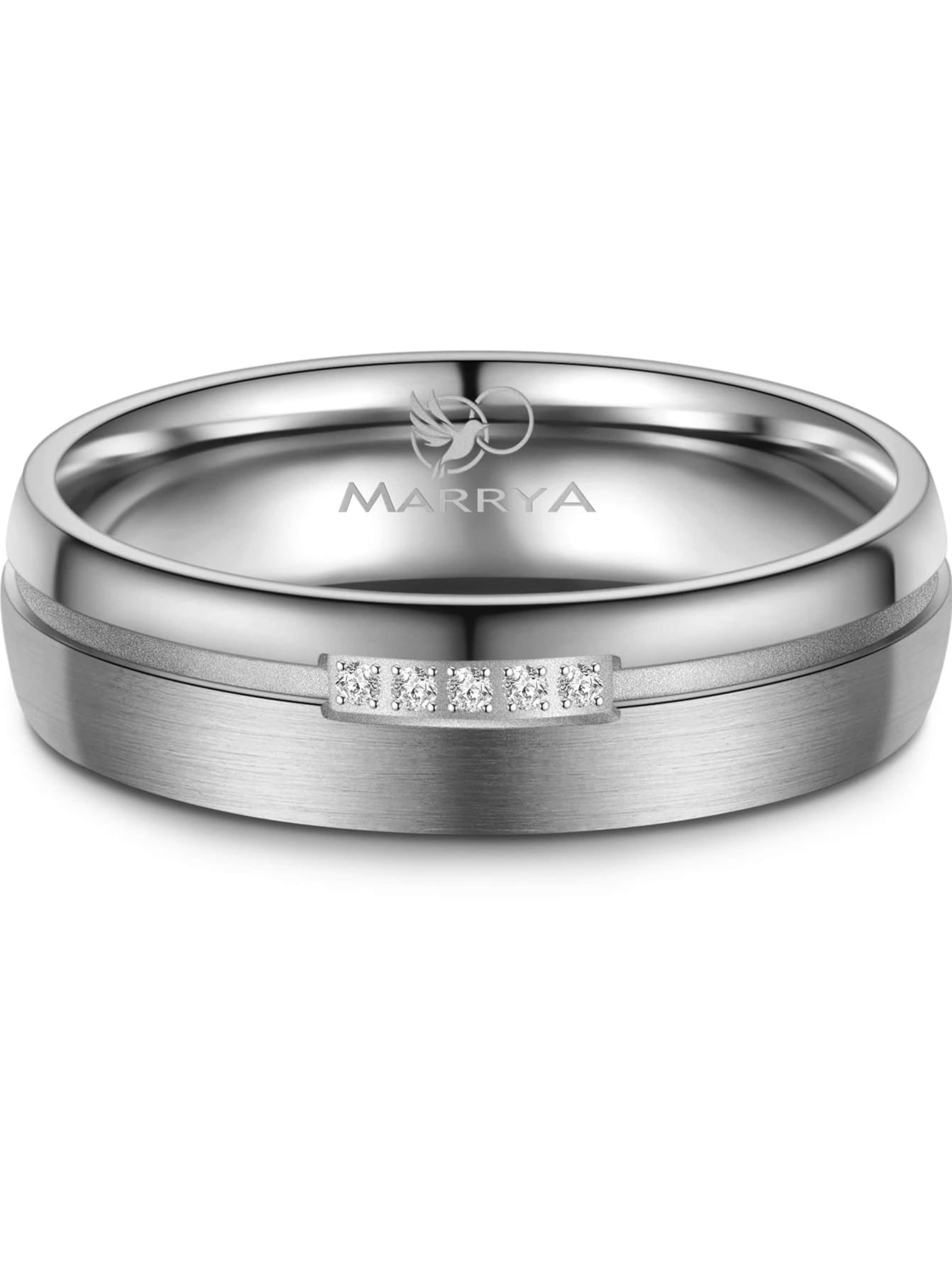 Anello 'MARRYA TI-22 Ehering aus Titan' di MARRYA in argento
