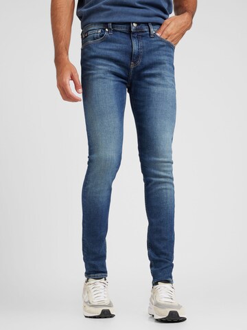 Calvin Klein Jeans Skinny Jeans in Blauw: voorkant