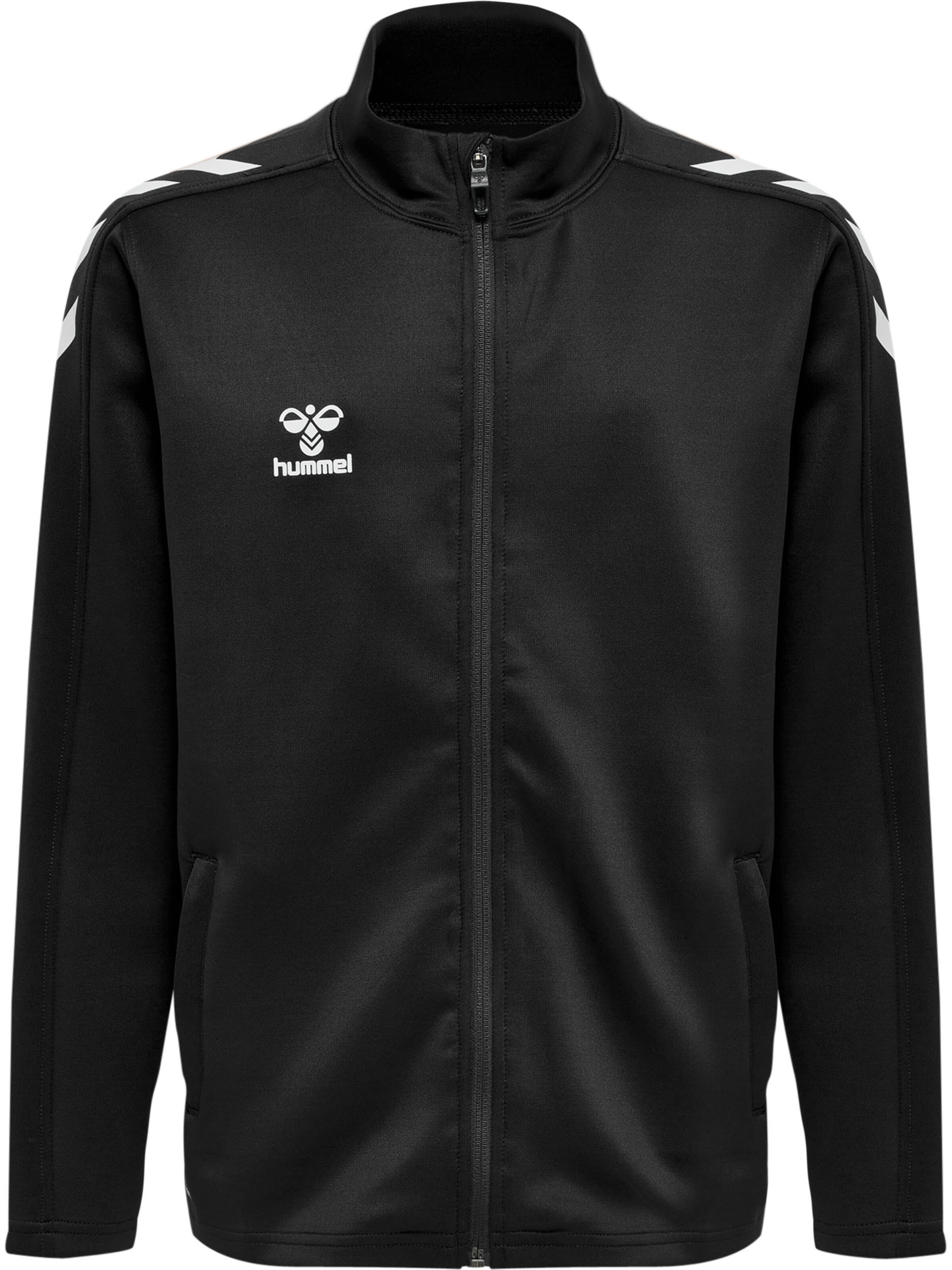 Hummel Sportsweatjacke 'Core Xk Poly' in Schwarz: Vorderseite