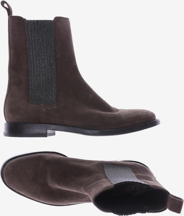 Brunello Cucinelli Stiefelette 37 in Braun: predná strana