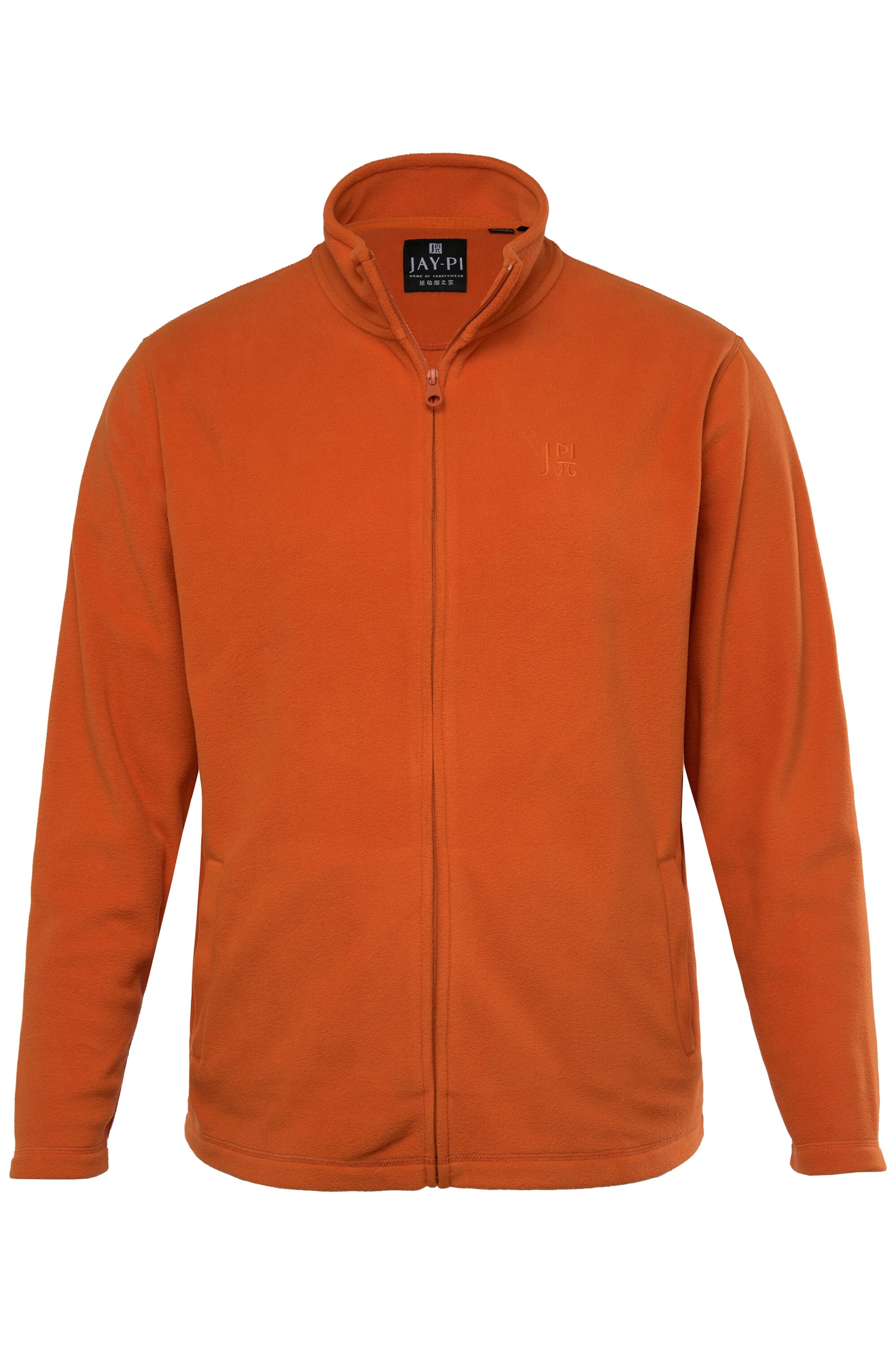 JAY-PI Fleece jas in Oranje: voorkant