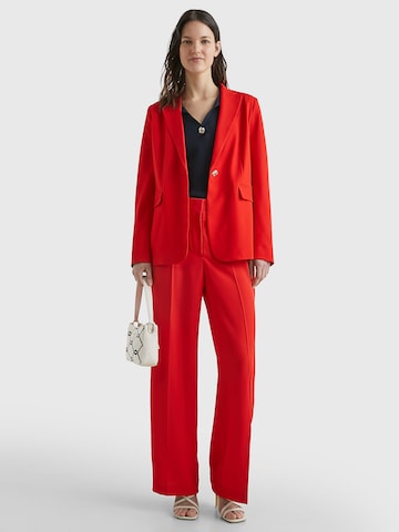 TOMMY HILFIGER Wide leg Pantalon 'Grazer' in Rood