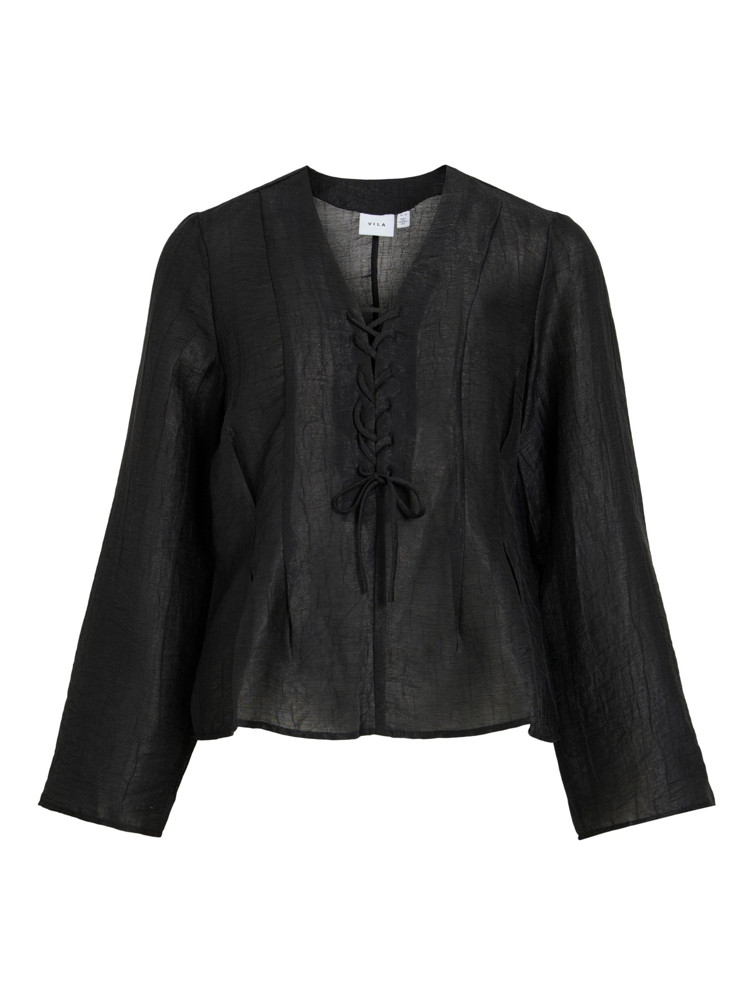 VILA Blouse 'VICINA' in Black: front
