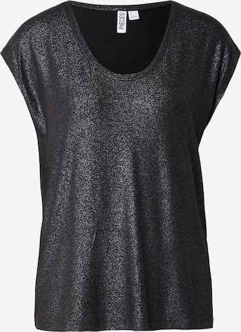 T-shirt 'PCALICE' PIECES Curve en noir : devant