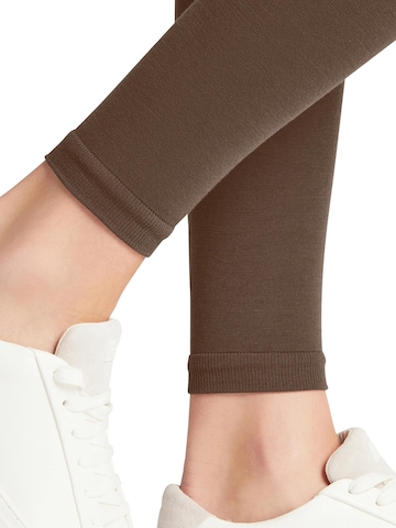 FALKE Slim fit Leggings 'Softmerino' in Brown