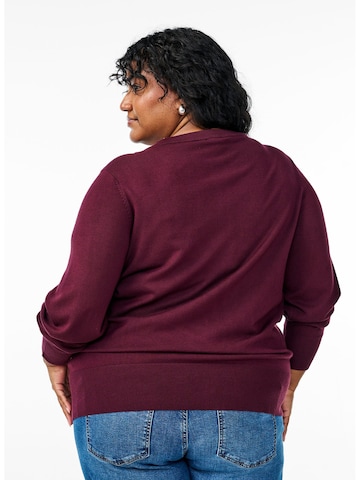 Zizzi Cardigan 'MCarrie' i rød