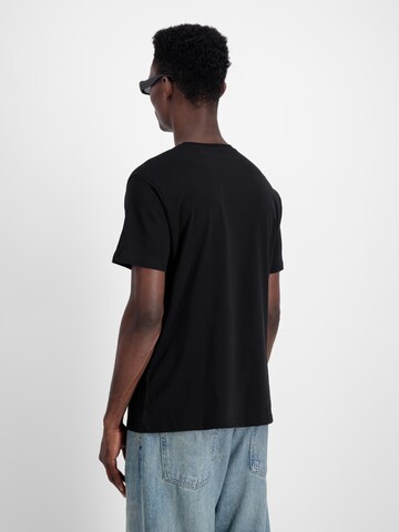 juoda ALPHA INDUSTRIES Marškinėliai