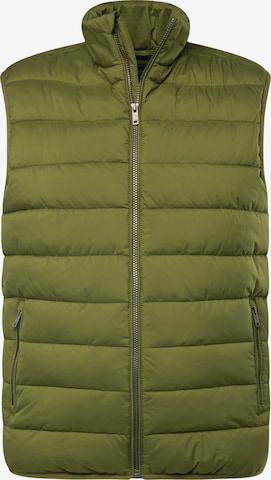 JP1880 Bodywarmer in Groen: voorkant