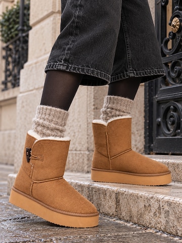Island Boot - Bota 'EMMY' em castanho: frente