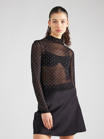 Gina Tricot Shirt in Black: front