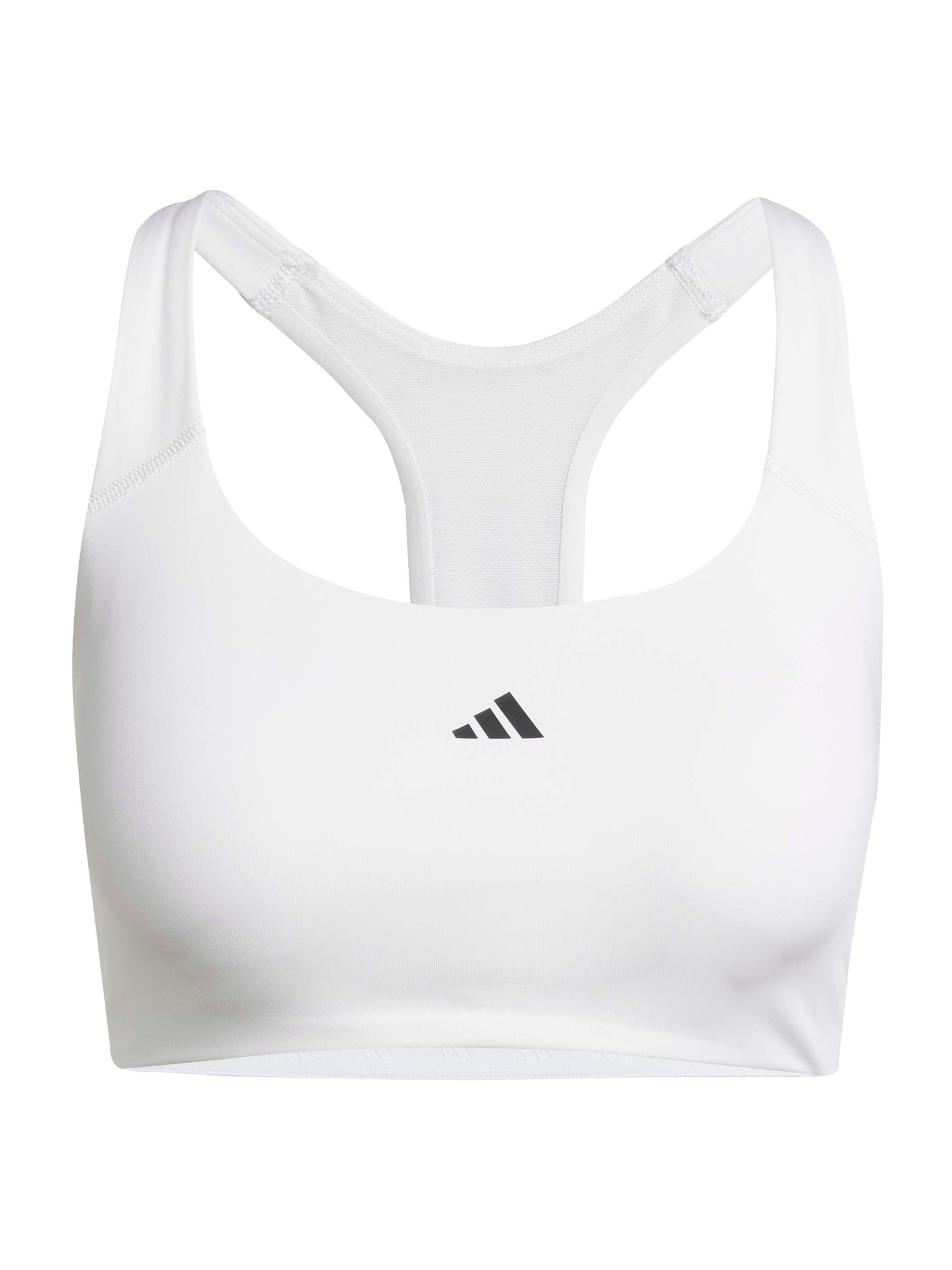 ADIDAS PERFORMANCE Бюстье Спортивный бюстгальтер 'PWIM' в Белый: спереди