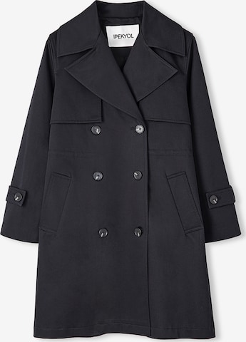 Ipekyol Between-Seasons Coat in Black: front