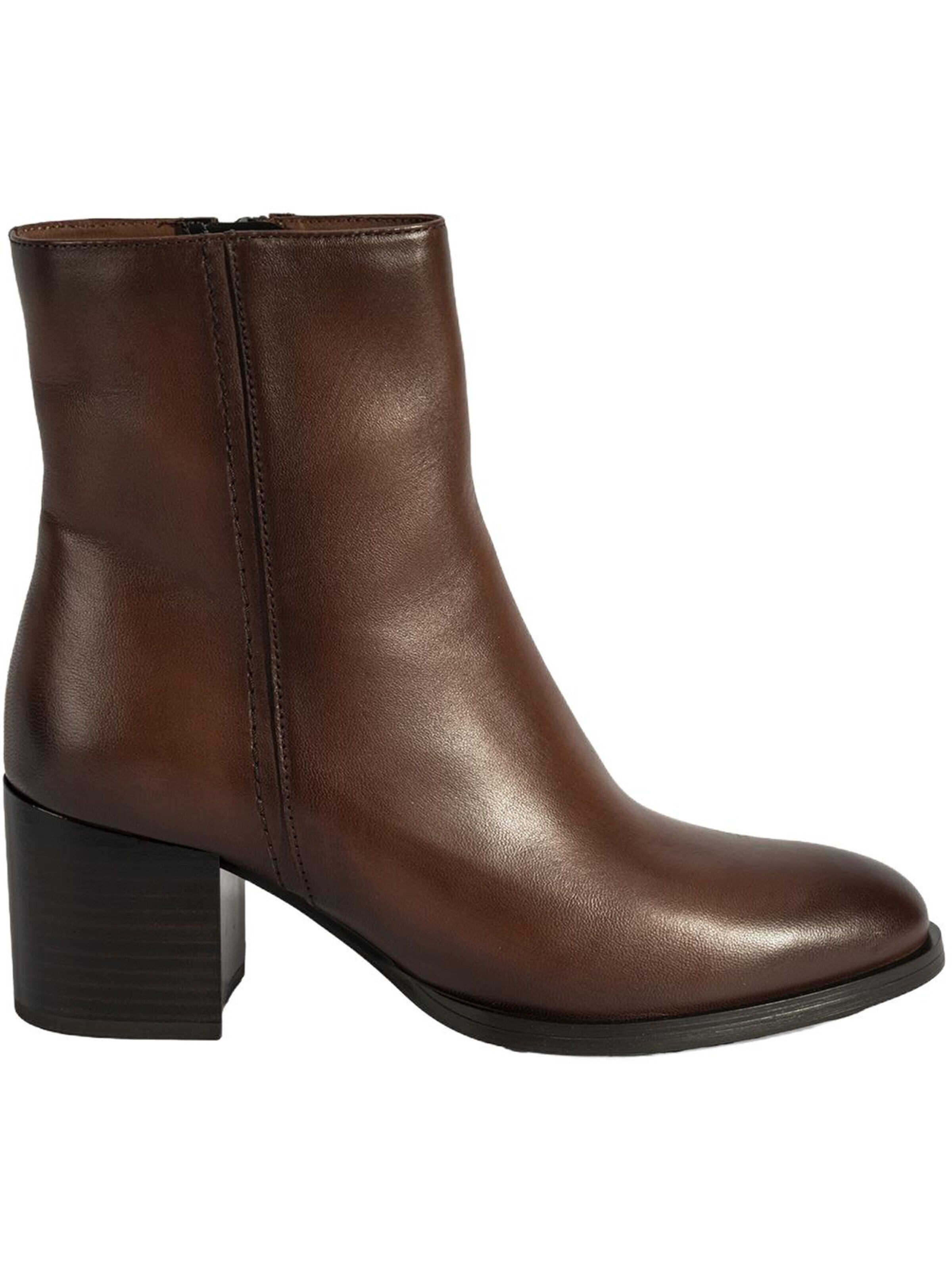 Desa Boots 'Stiefel mit Blockabsatz' in Brown: front
