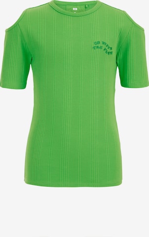 T-Shirt WE Fashion en vert : devant