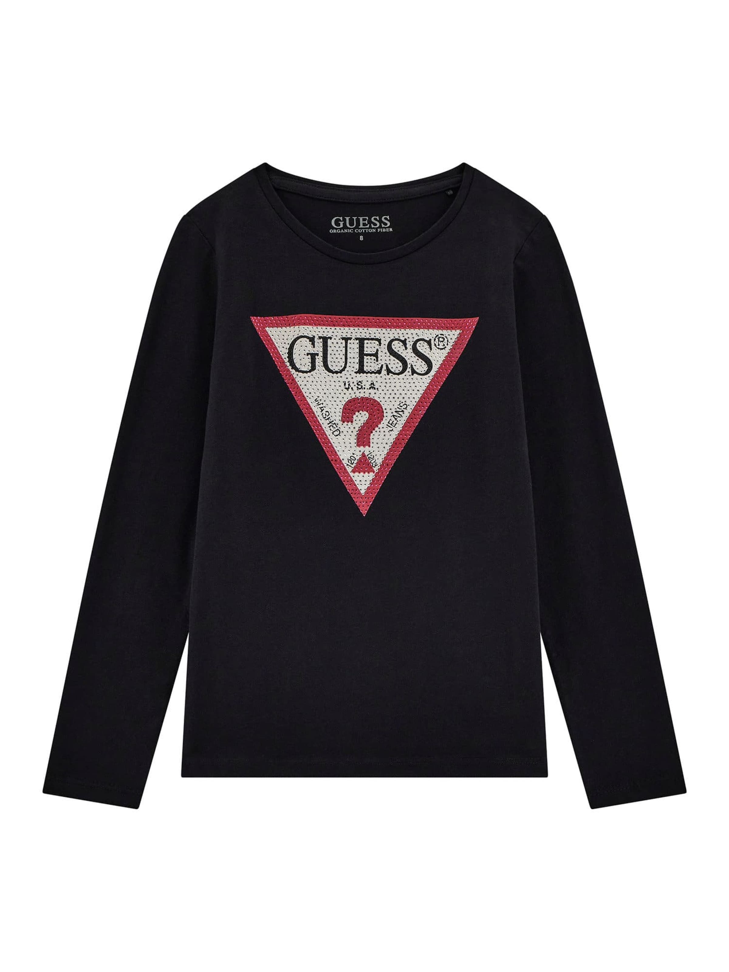 GUESS T-shirt i svart: framsida