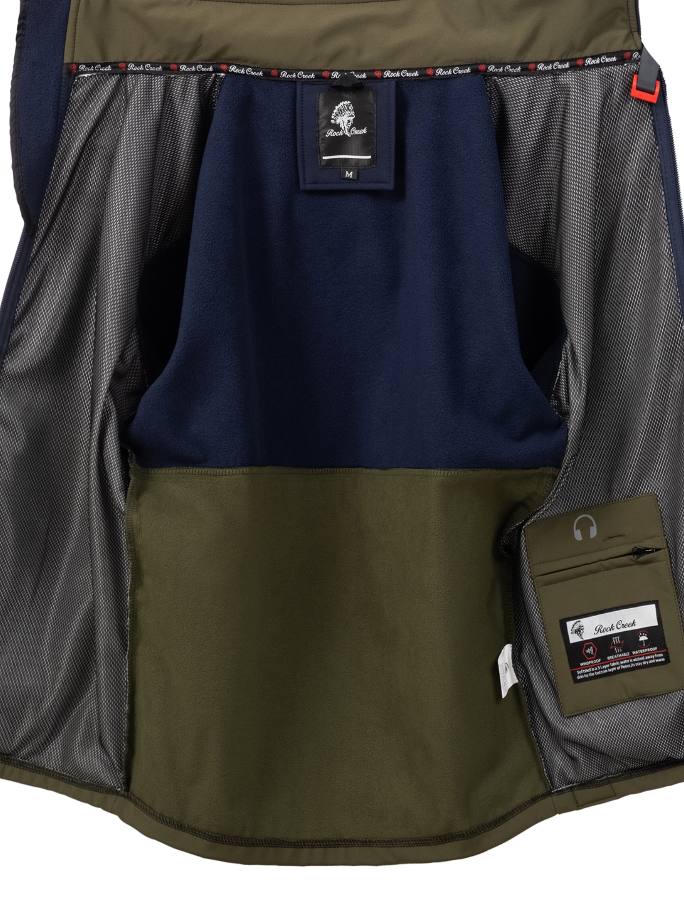 Rock Creek Outdoorjacke in Blau