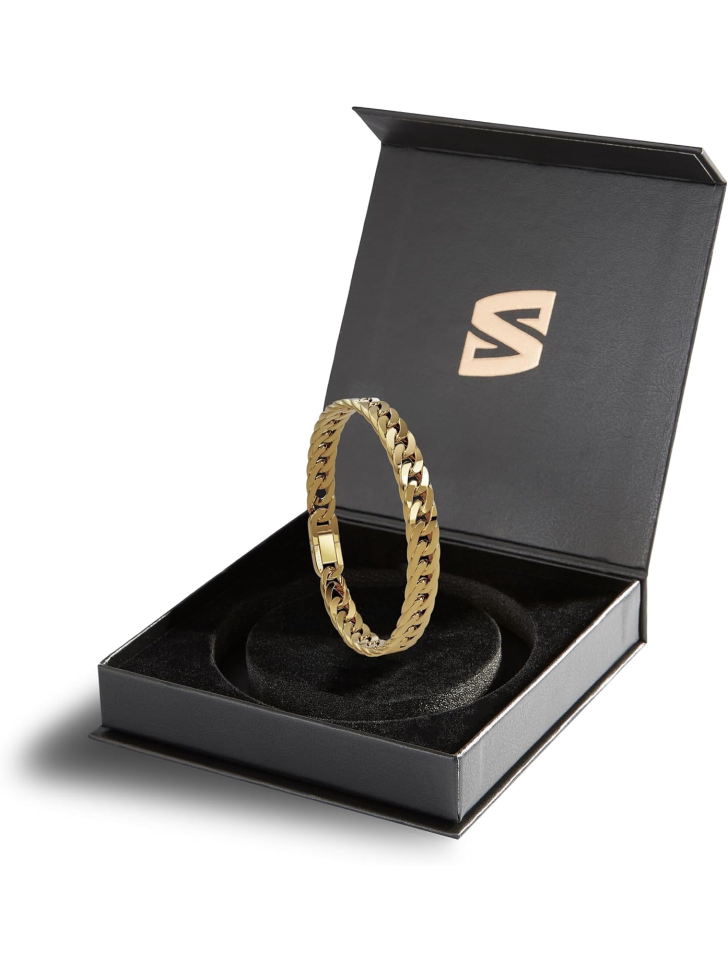 SERASAR Armband 'Cuban' in Goud