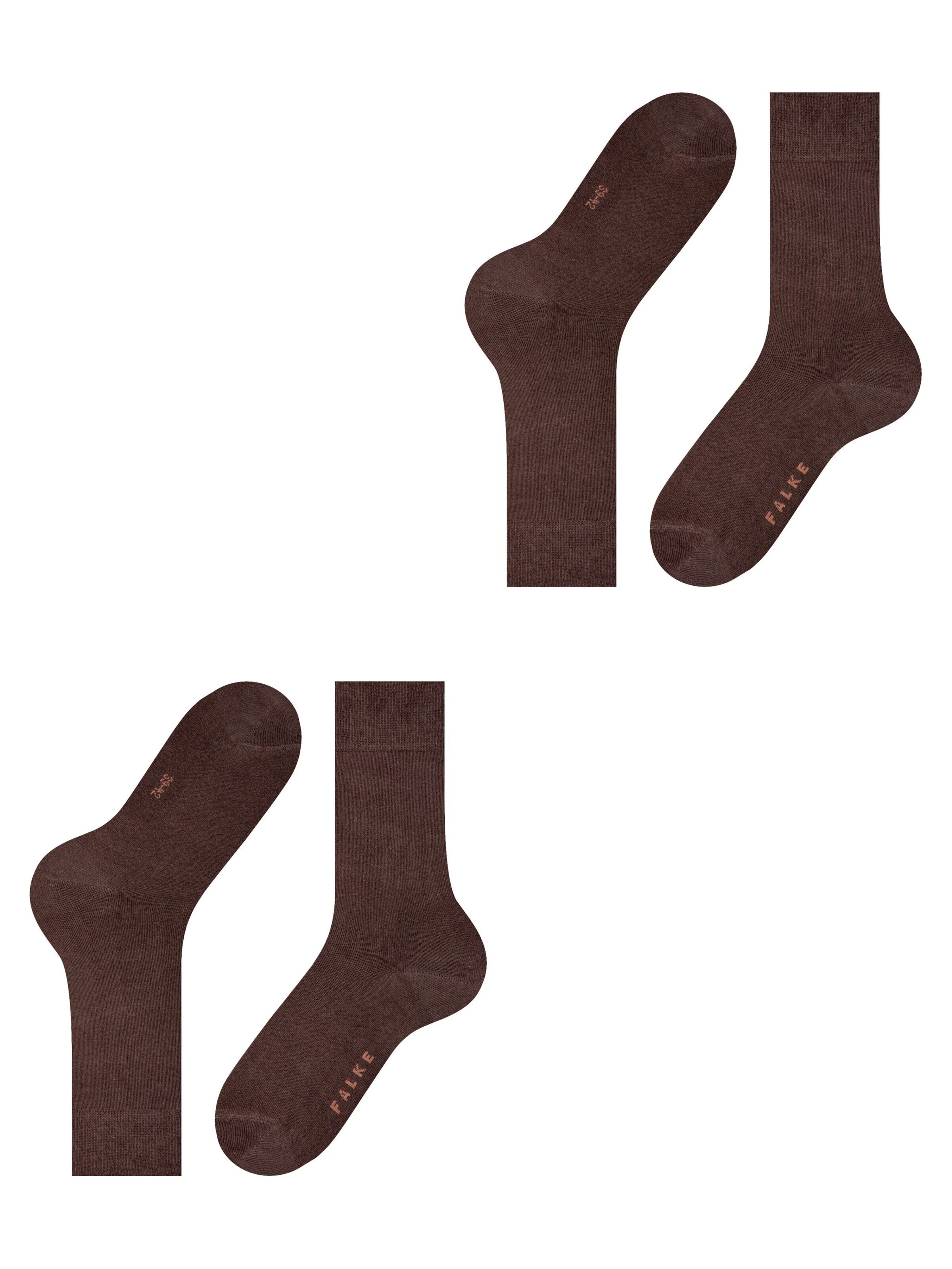 FALKE Socks 'Swing 2-Pack' in Brown