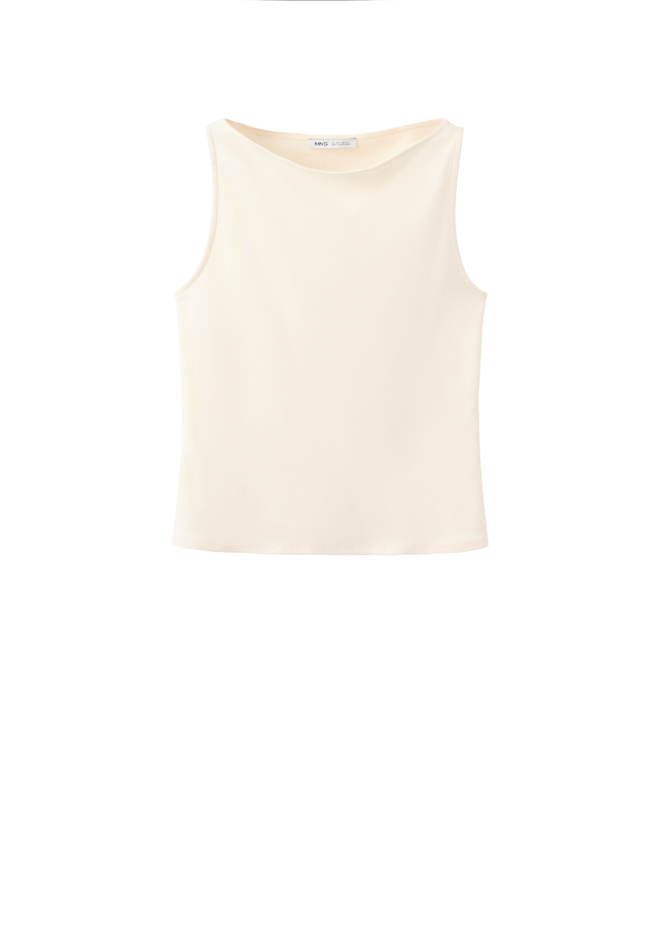 MANGO Topp 'TECLI' i beige: framsida
