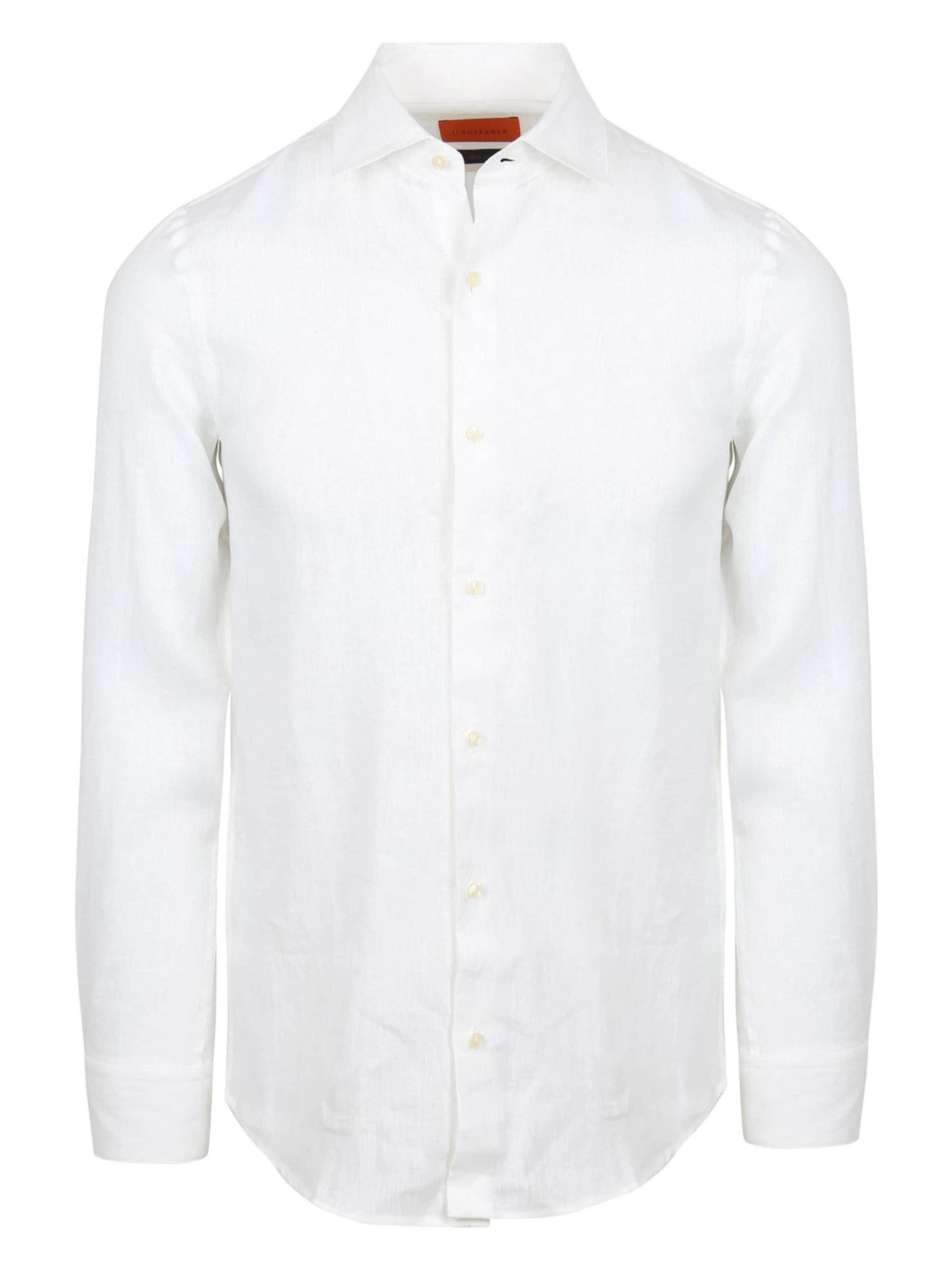 Suitable Button Up Shirt in L-XL in White, Item view