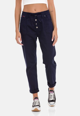 CIPO & BAXX Regular Broek in Blauw: voorkant