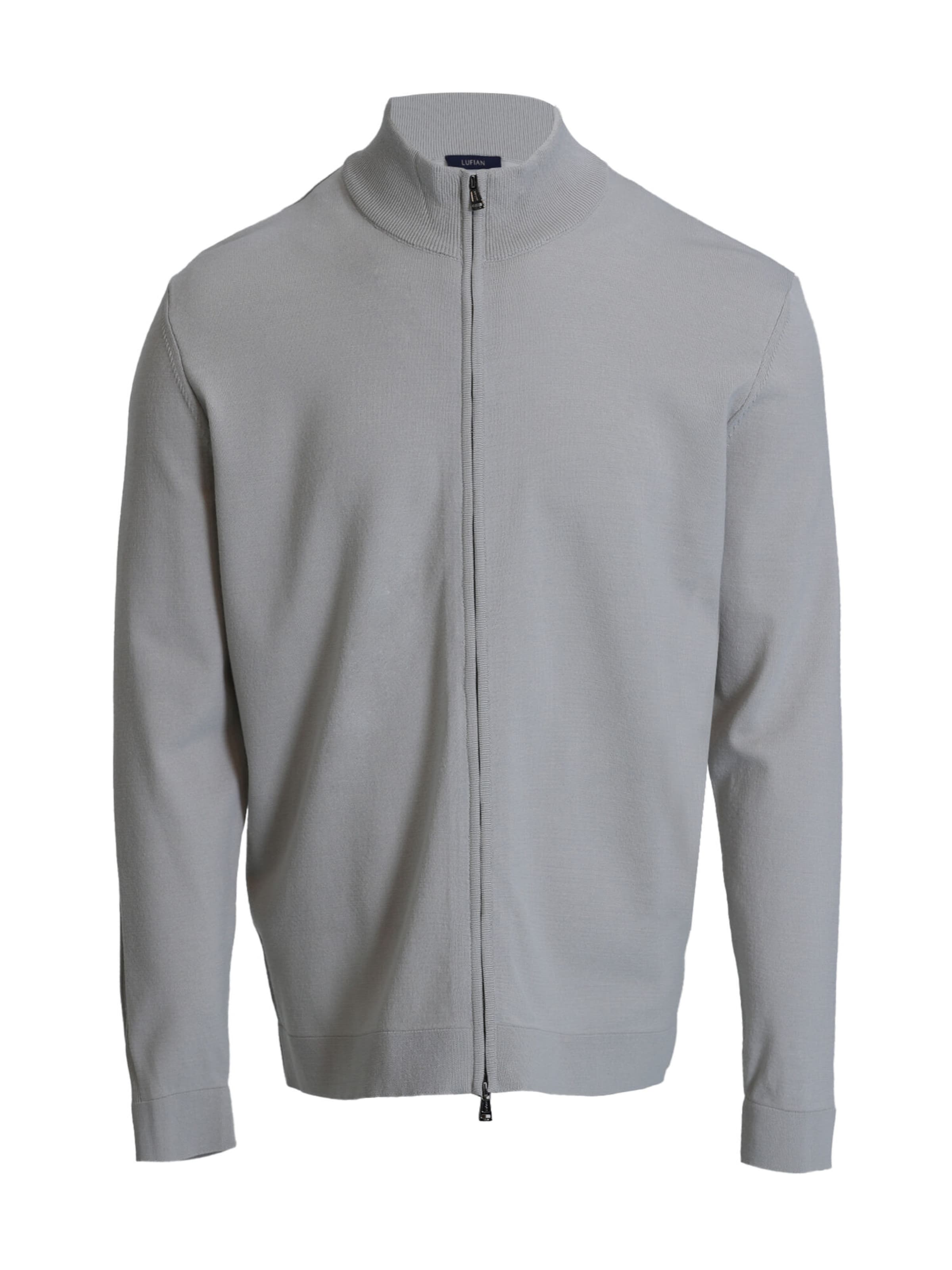 Lufian Knit cardigan in Grey: front