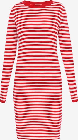 usha BLUE LABEL - Vestido de punto en rojo: frente
