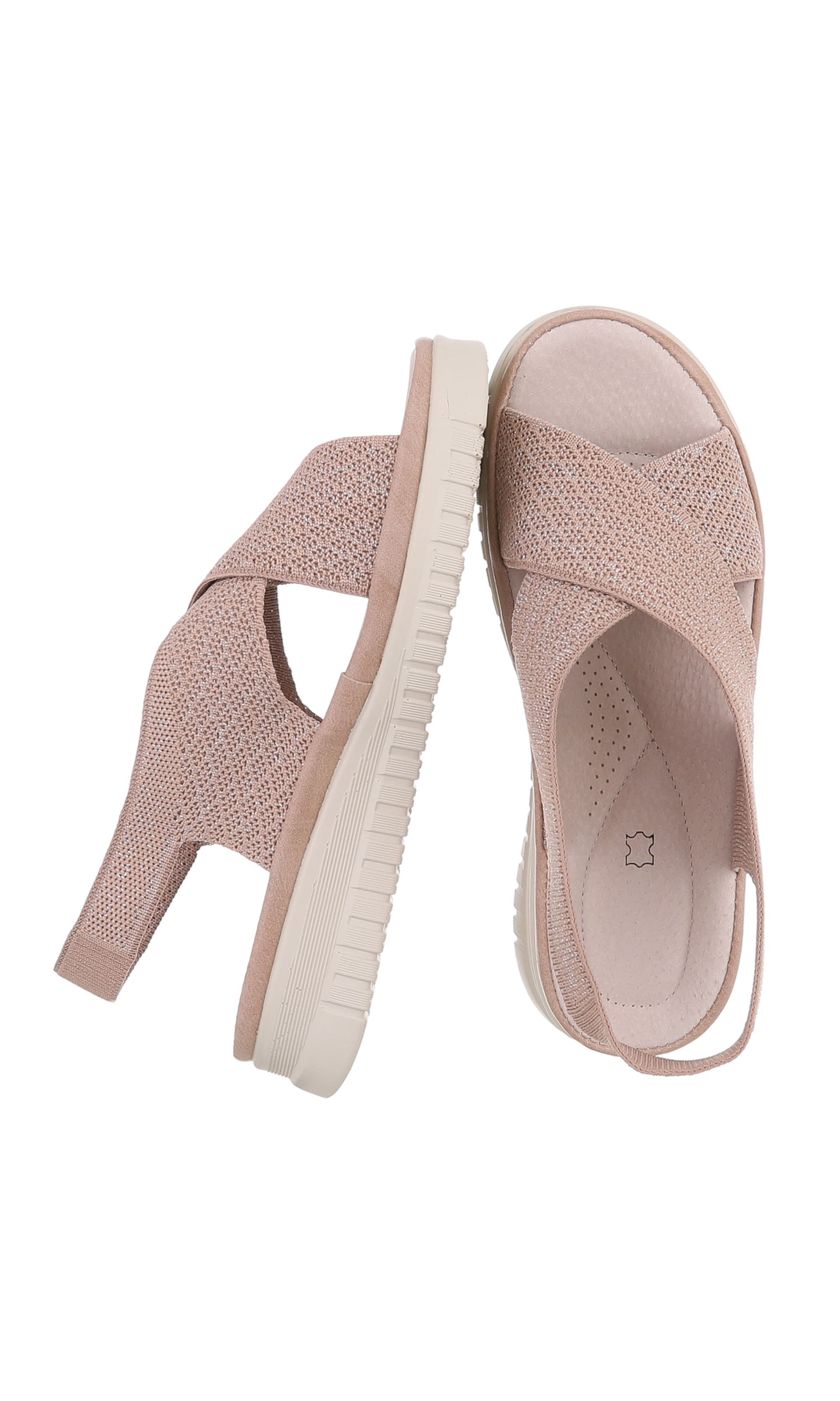 Ital-Design Strap Sandals in Pink