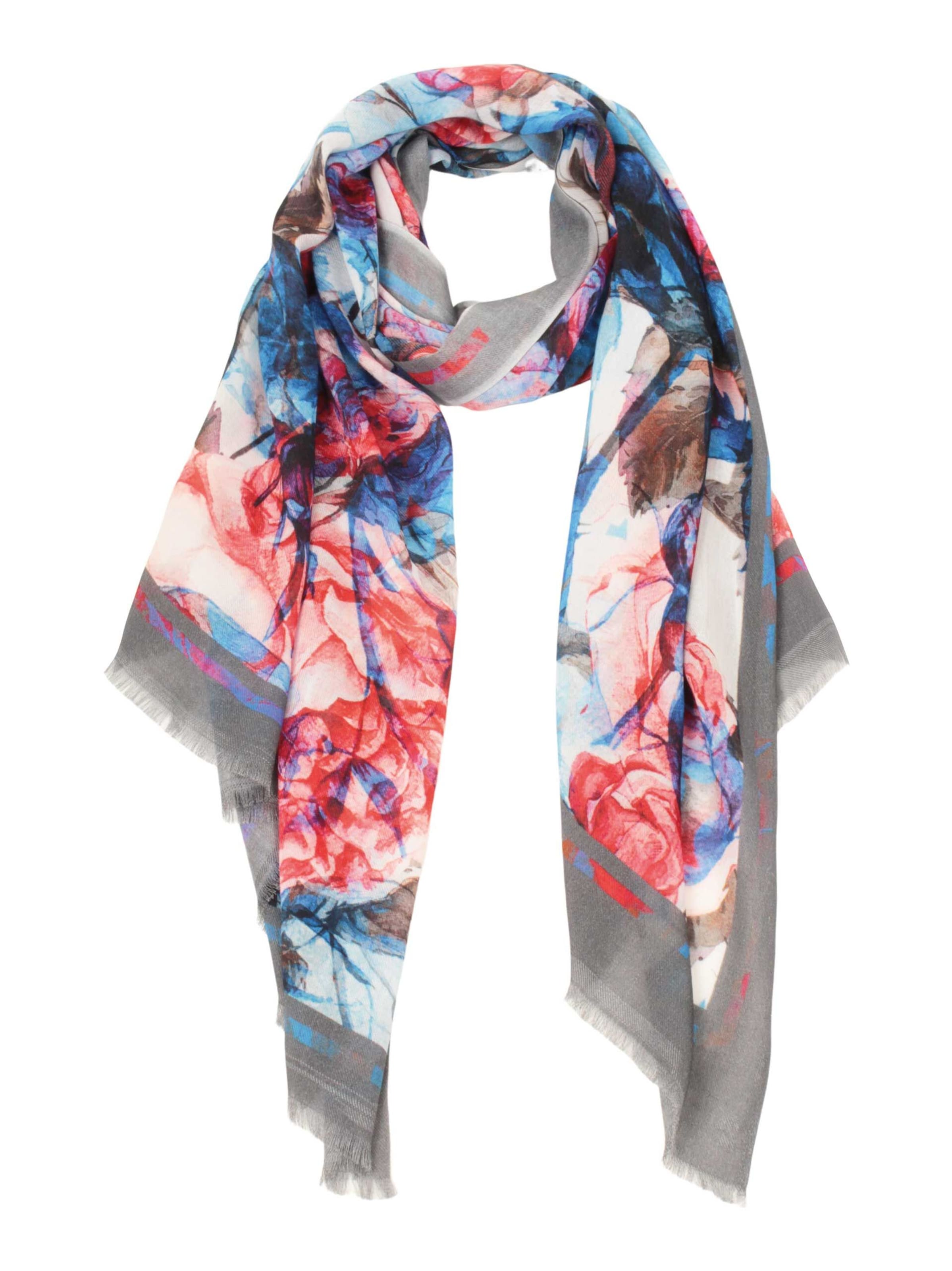 SAMAYA Luftig leichter, sehr weicher Schal 'Pulau' in Mischfarben: Vorderseite