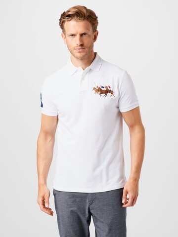 T-Shirt Polo Ralph Lauren en blanc : devant